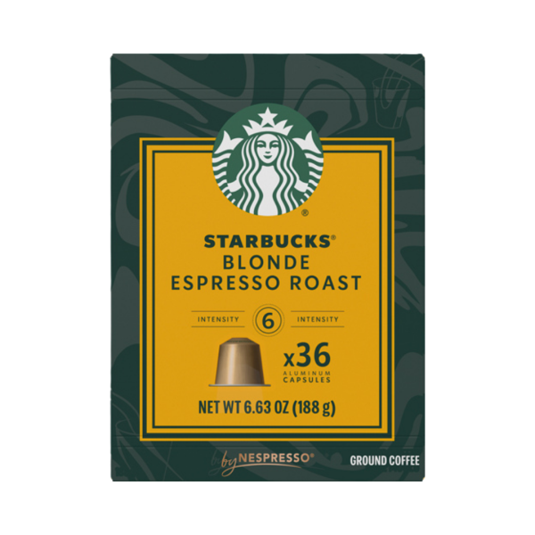 Starbucks Blonde Espresso Roast 6 XXL, Nespresso-kompatibel, 36 Kapseln, 188g